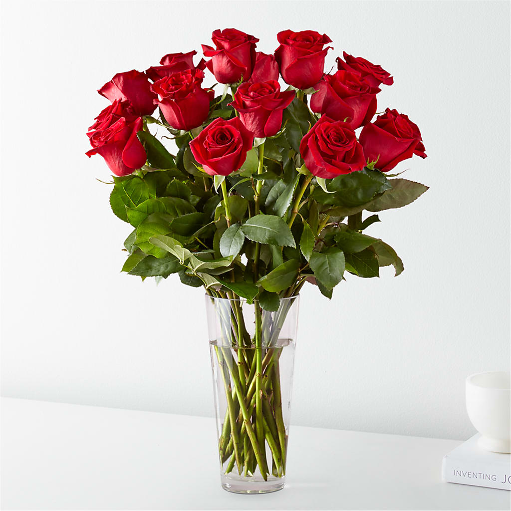 Long Stem Red Rose Bouquet – ADAM & EVE FLOWERS & BALLOONS, Lafayette IN