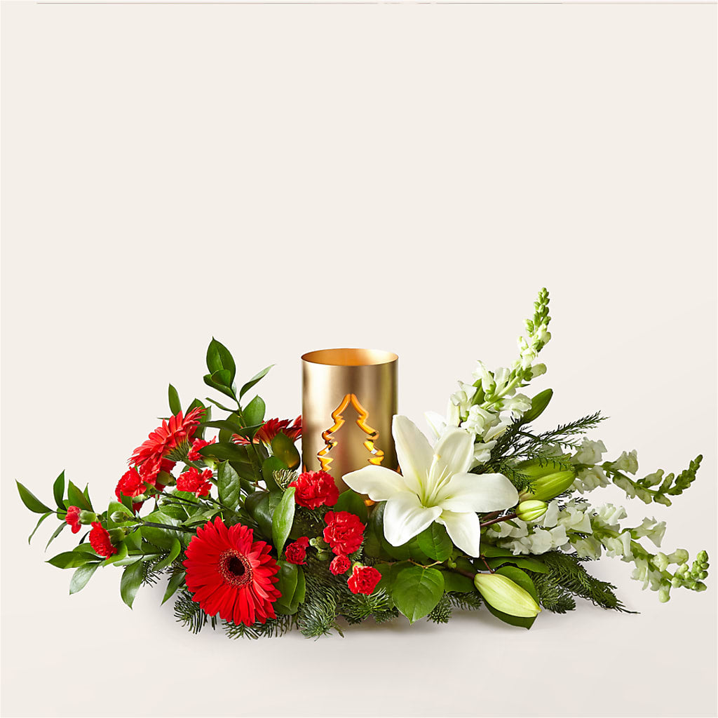 Mingle & Jingle Centerpiece – ADAM & EVE FLOWERS & BALLOONS, Lafayette IN