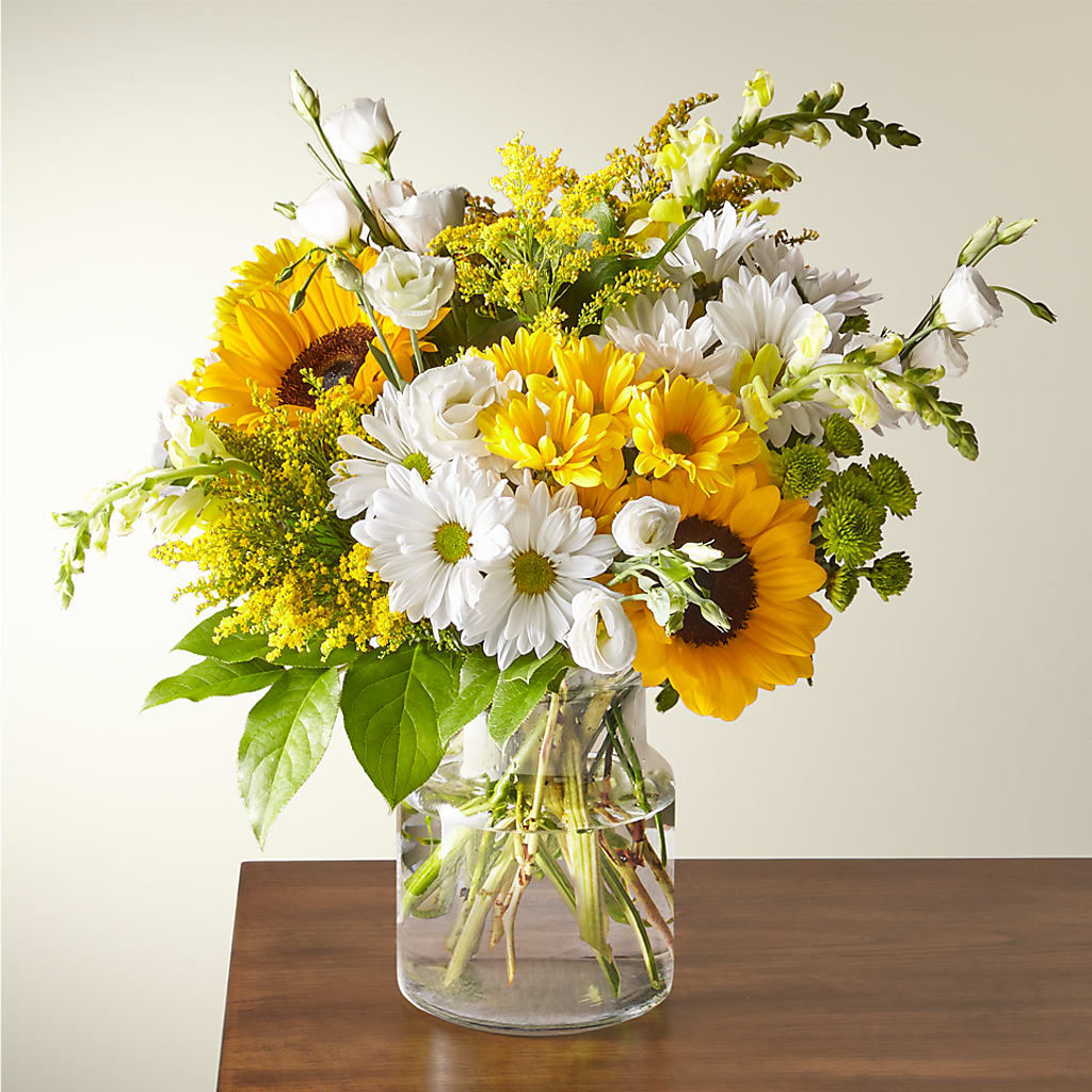 Hello Sunshine Bouquet – ADAM & EVE FLOWERS & BALLOONS, Lafayette IN
