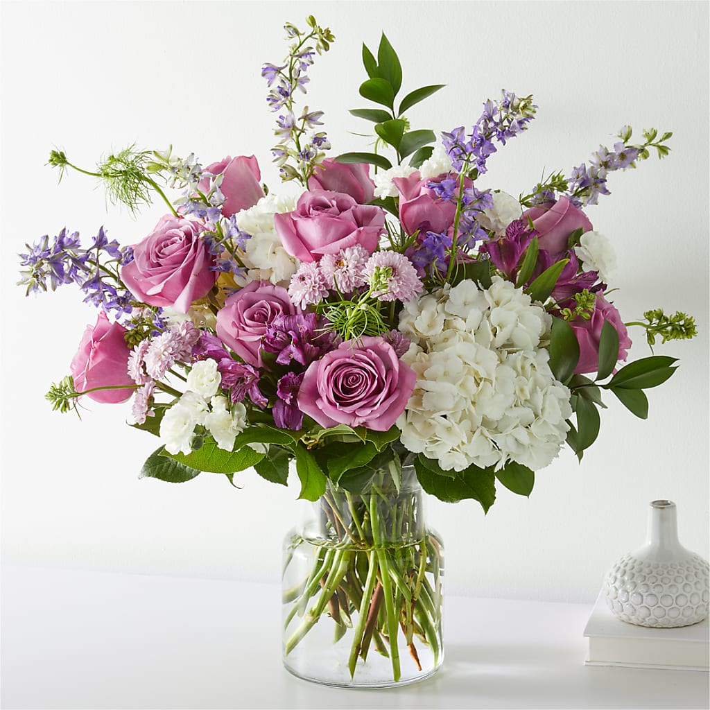 Violet Caress Bouquet – ADAM & EVE FLOWERS & BALLOONS, Lafayette IN