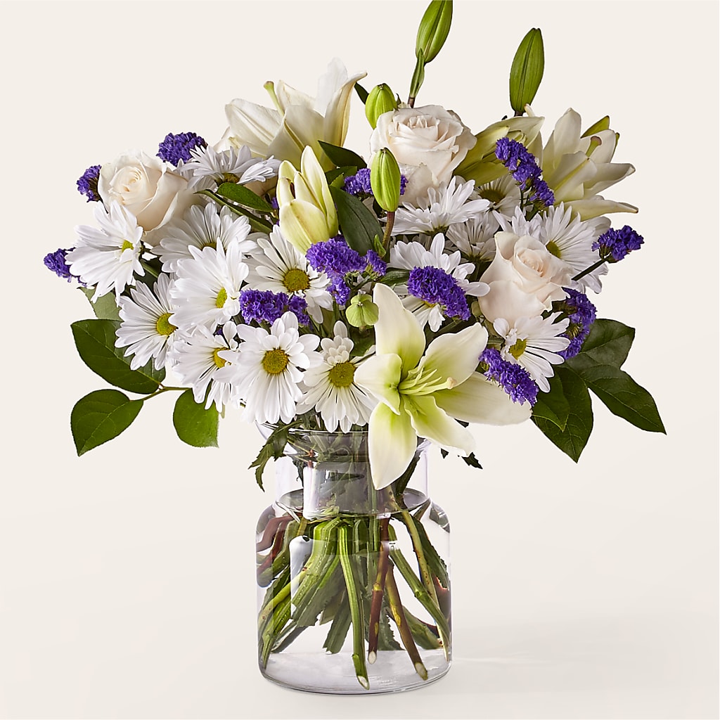 Beyond Blue Bouquet – ADAM & EVE FLOWERS & BALLOONS, Lafayette IN