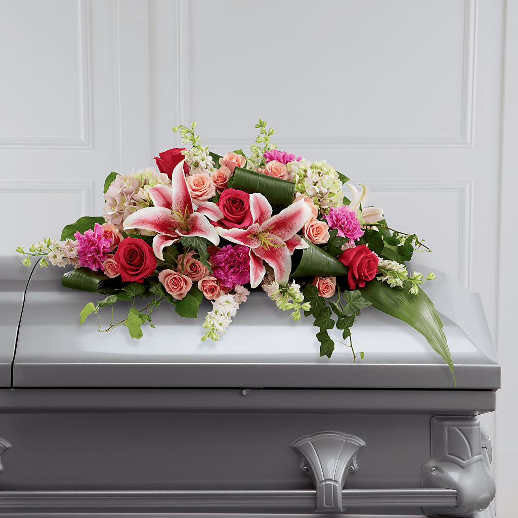 Splendid Grace Casket Spray – ADAM & EVE FLOWERS & BALLOONS, Lafayette IN