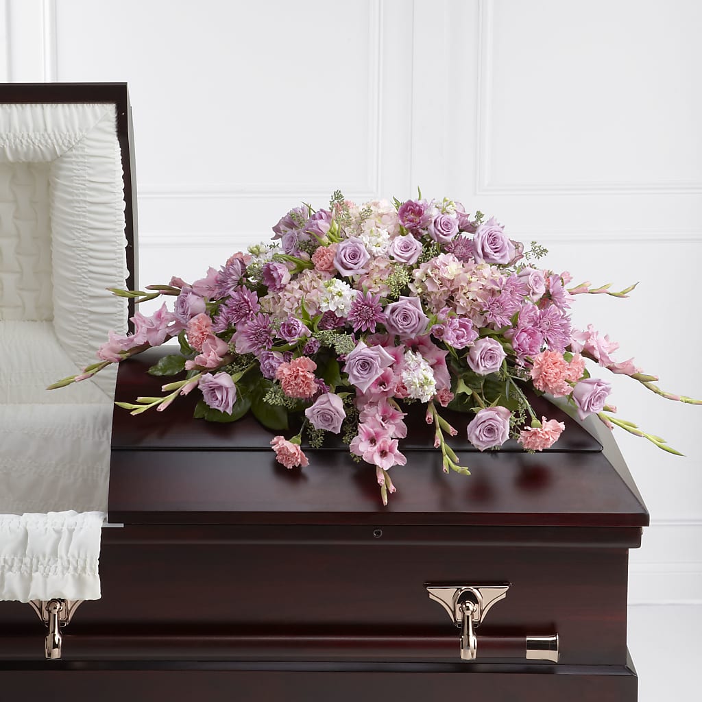 Immorata Casket Spray – ADAM & EVE FLOWERS & BALLOONS, Lafayette IN