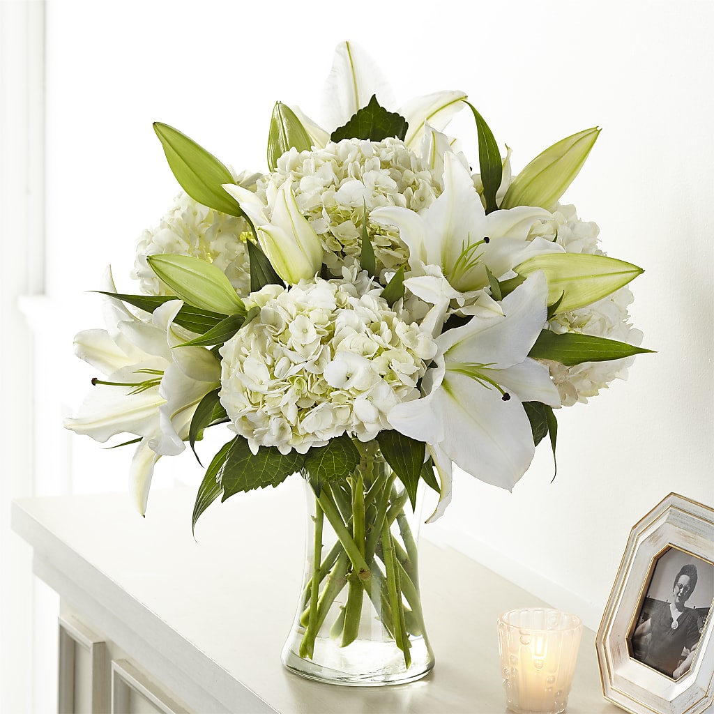 Compassionate Lily Bouquet – ADAM & EVE FLOWERS & BALLOONS, Lafayette IN