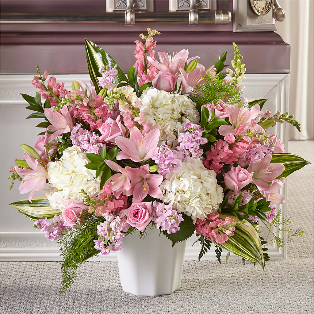 Simply Serene Floor Basket – ADAM & EVE FLOWERS & BALLOONS, Lafayette IN