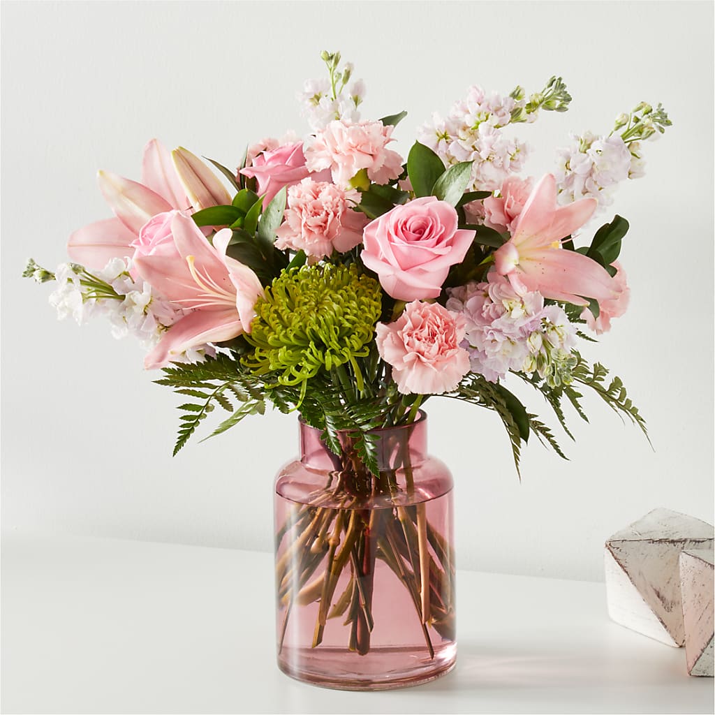 Pretty in Pink Bouquet – ADAM & EVE FLOWERS & BALLOONS, Lafayette IN