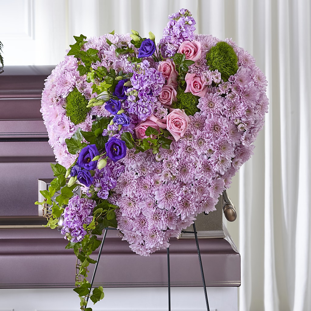 Treasured Love Standing Heart – ADAM & EVE FLOWERS & BALLOONS, Lafayette IN