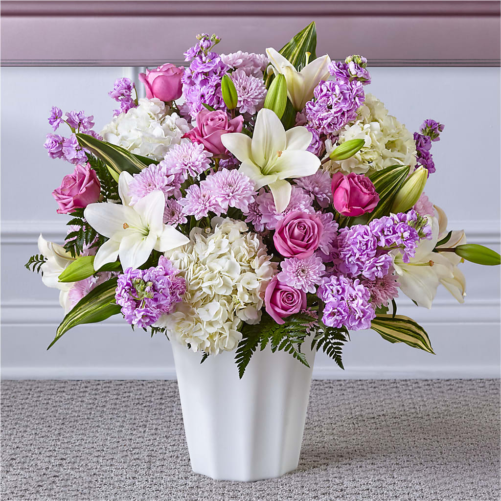 Heaven Sent Floor Basket – ADAM & EVE FLOWERS & BALLOONS, Lafayette IN