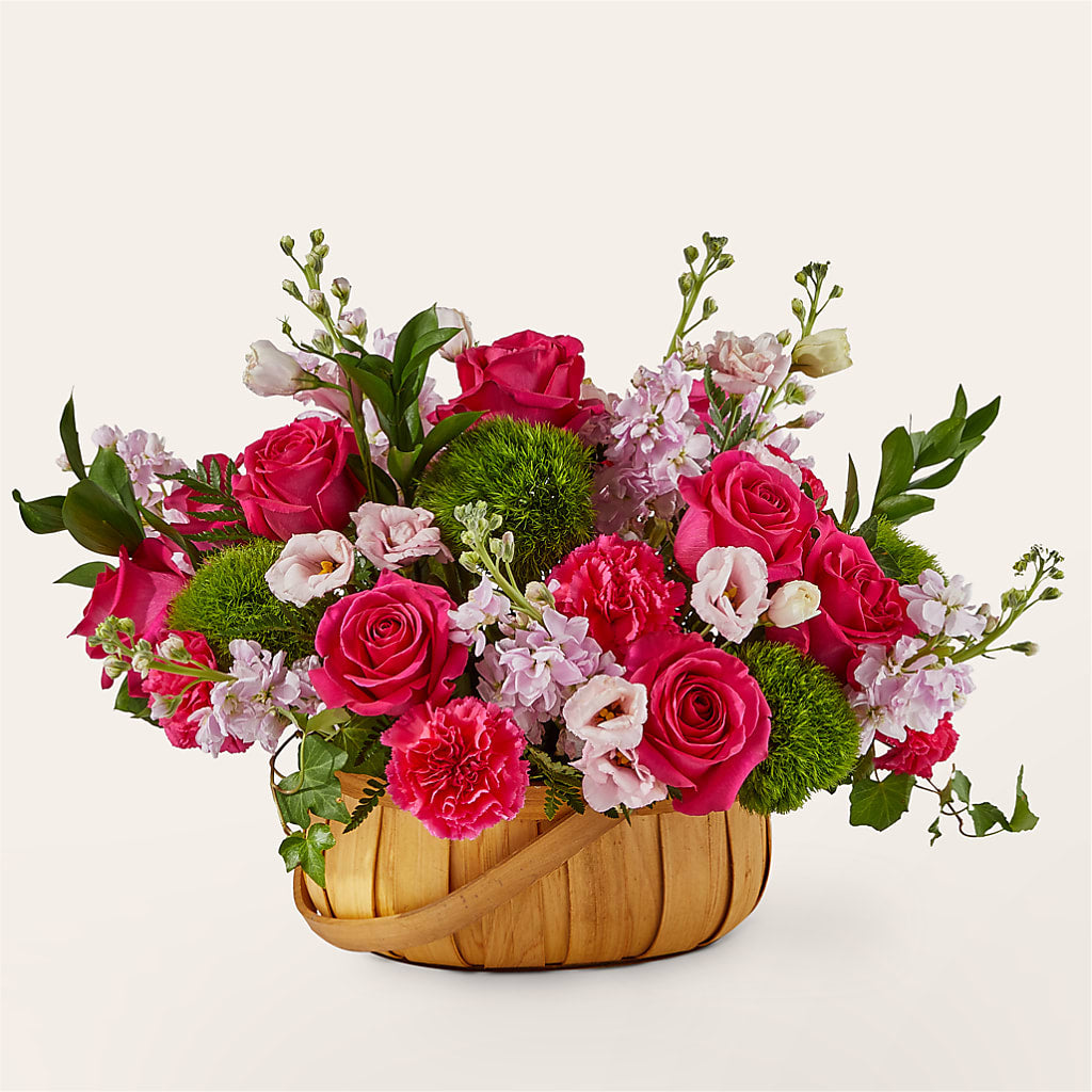 Radiance in Bloom Basket – ADAM & EVE FLOWERS & BALLOONS, Lafayette IN