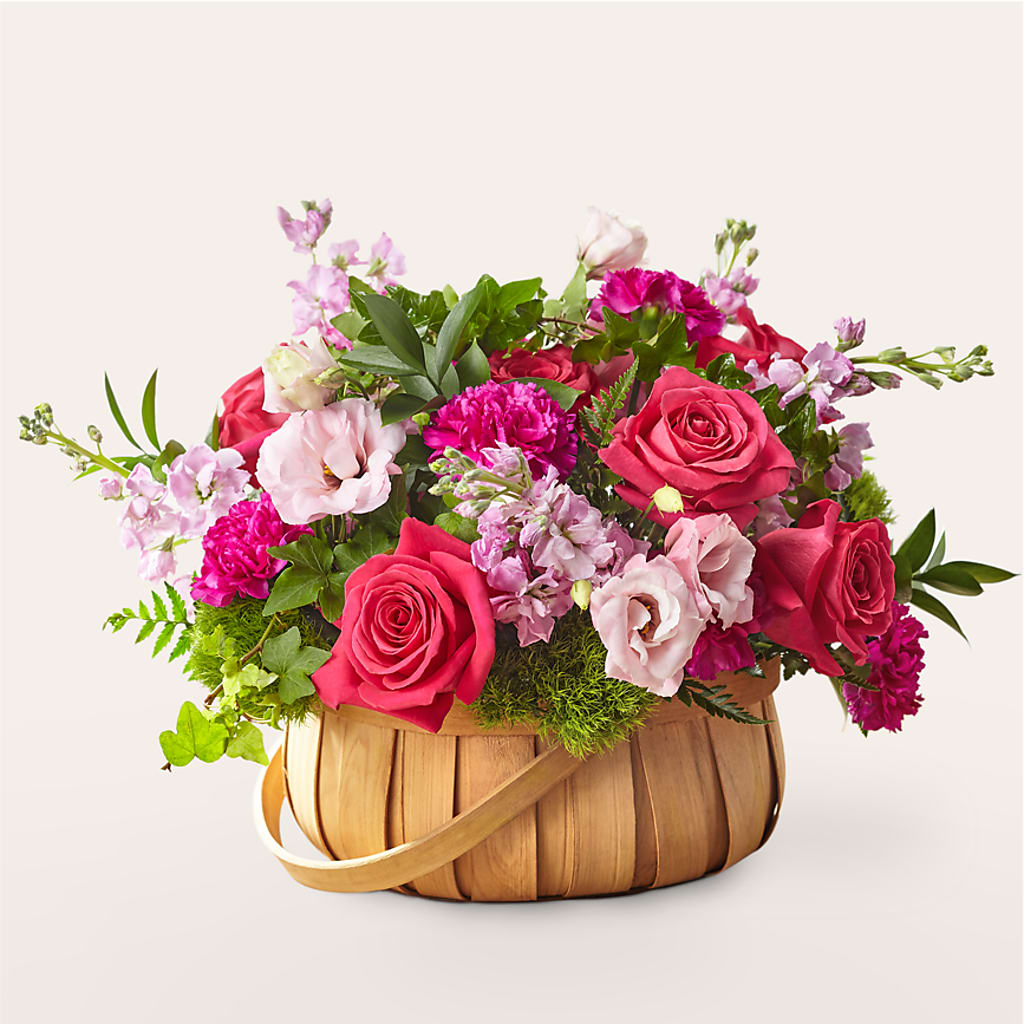 Radiance in Bloom Basket – ADAM & EVE FLOWERS & BALLOONS, Lafayette IN