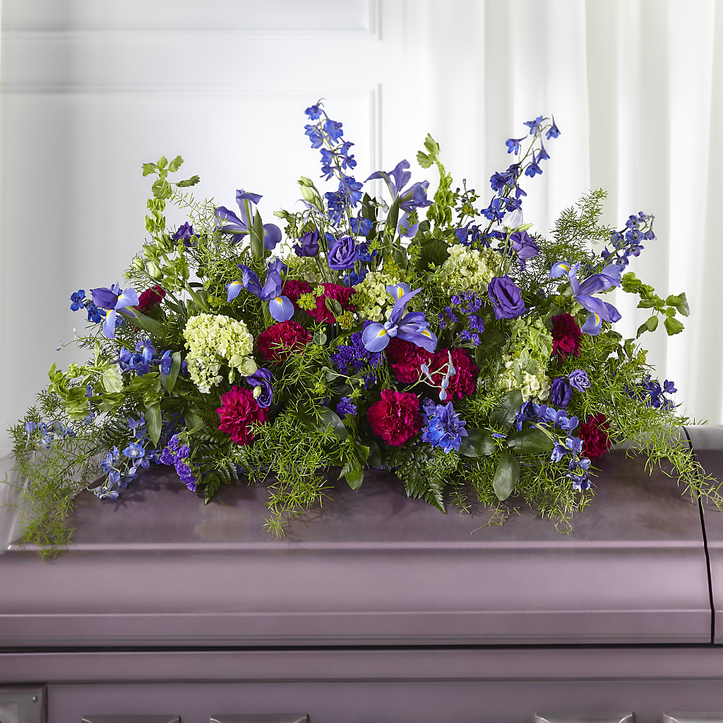 Always Treasured Casket Spray – ADAM & EVE FLOWERS & BALLOONS, Lafayette IN