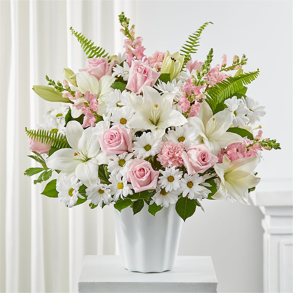 Soft Touch Tabletop Basket – ADAM & EVE FLOWERS & BALLOONS, Lafayette IN
