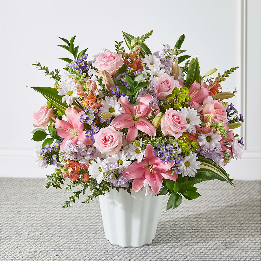 Abundant Compassion Floor Basket – ADAM & EVE FLOWERS & BALLOONS, Lafayette IN