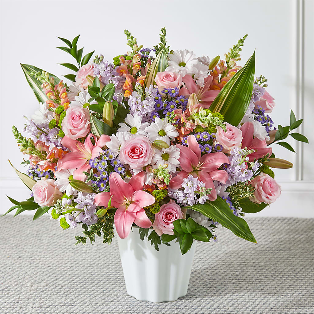 Abundant Compassion Floor Basket – ADAM & EVE FLOWERS & BALLOONS, Lafayette IN