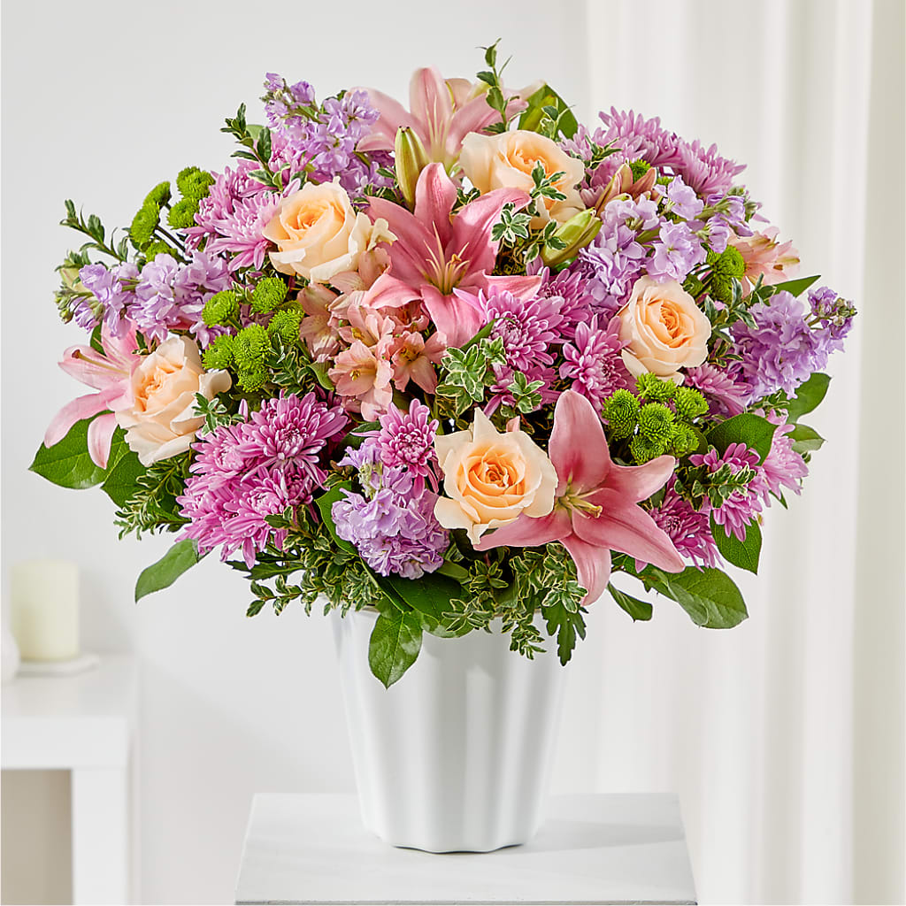 Supportive Embrace Tabletop Basket – ADAM & EVE FLOWERS & BALLOONS, Lafayette IN