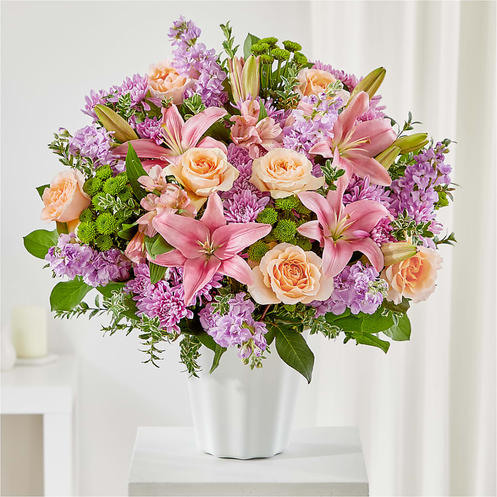 Supportive Embrace Tabletop Basket – ADAM & EVE FLOWERS & BALLOONS, Lafayette IN