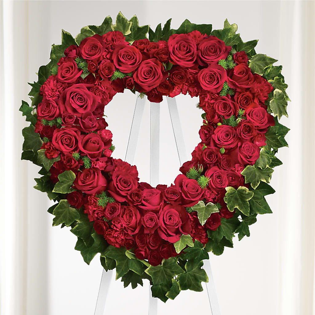 Wholehearted Standing Spray – ADAM & EVE FLOWERS & BALLOONS, Lafayette IN