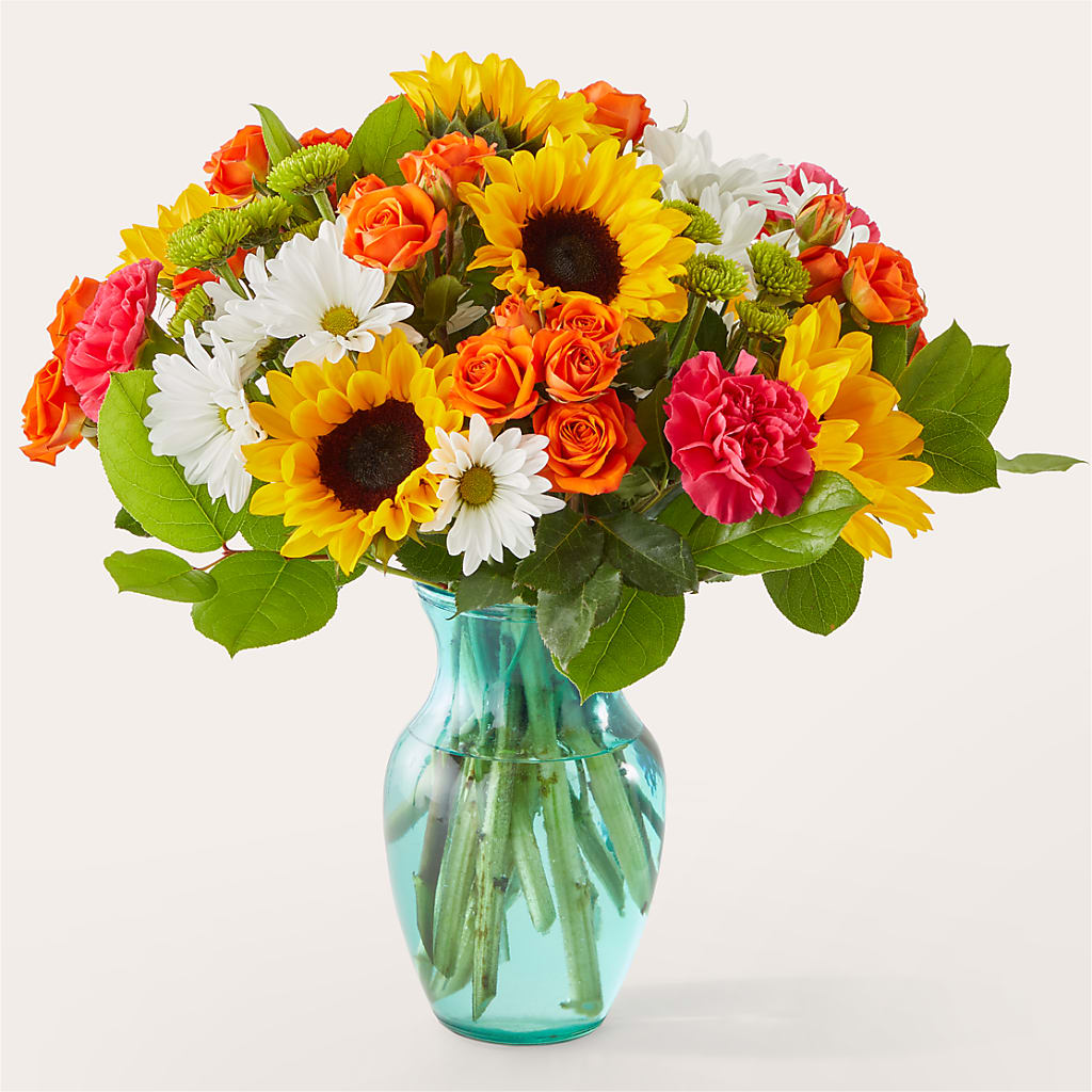 Sun-drenched Blooms Bouquet – ADAM & EVE FLOWERS & BALLOONS, Lafayette IN