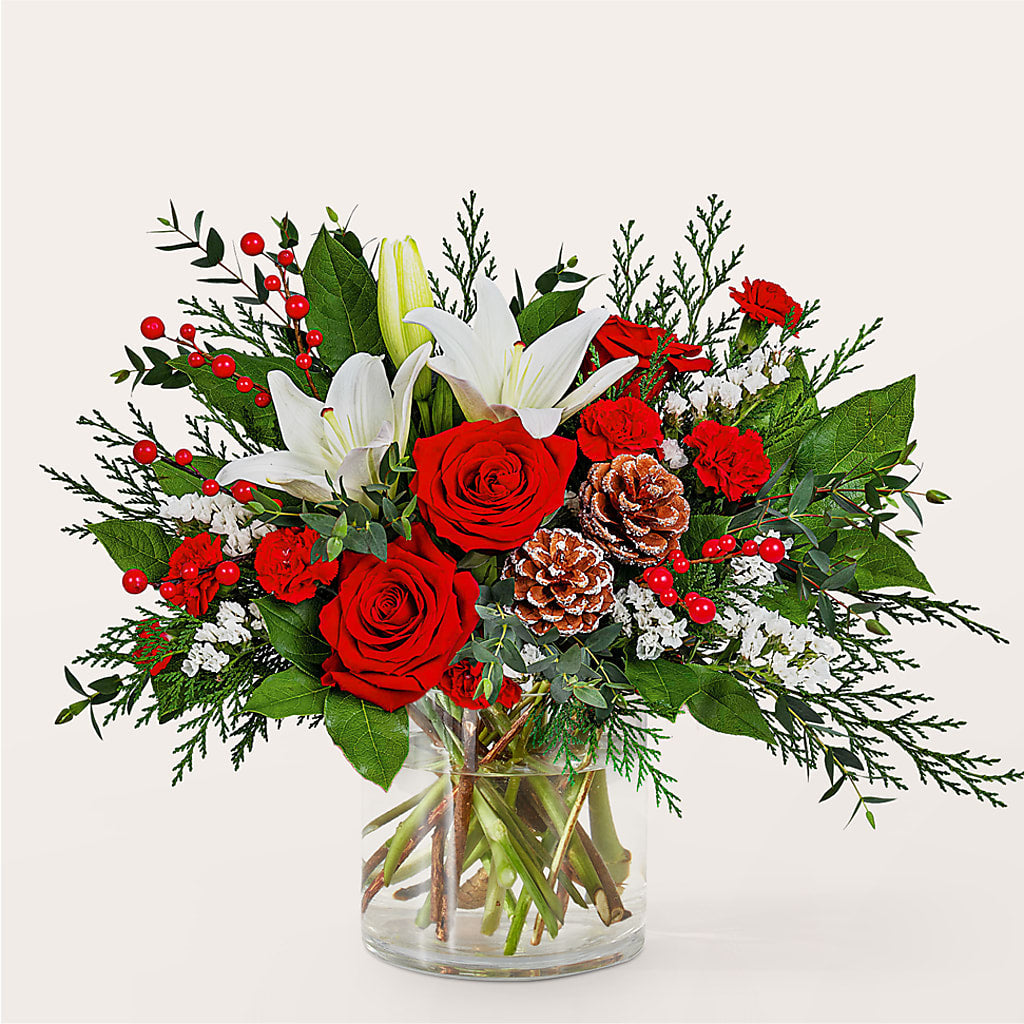Best in Snow Bouquet – ADAM & EVE FLOWERS & BALLOONS, Lafayette IN