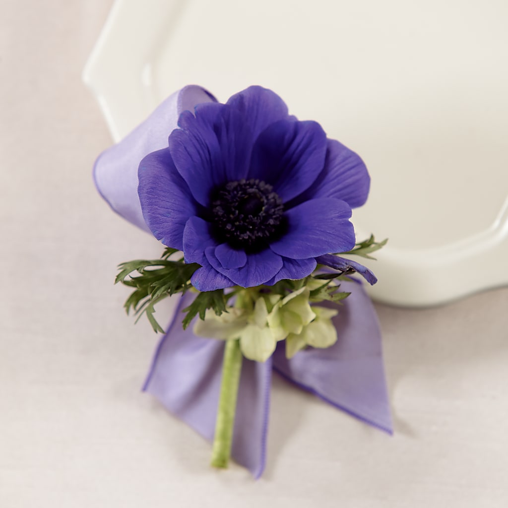 Purple Passion Boutonniere – ADAM & EVE FLOWERS & BALLOONS, Lafayette IN