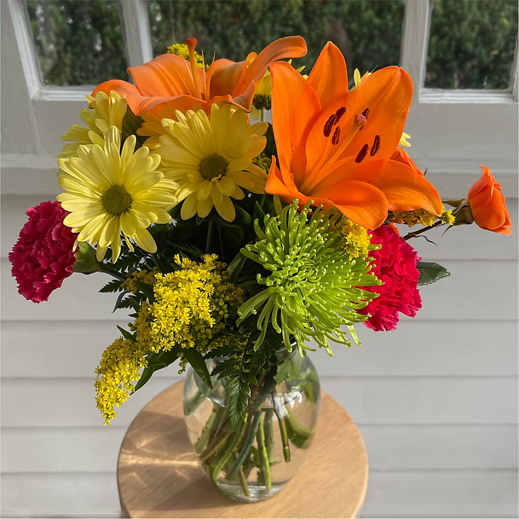 Bold & Bright – A Florist Original – ADAM & EVE FLOWERS & BALLOONS, Lafayette IN