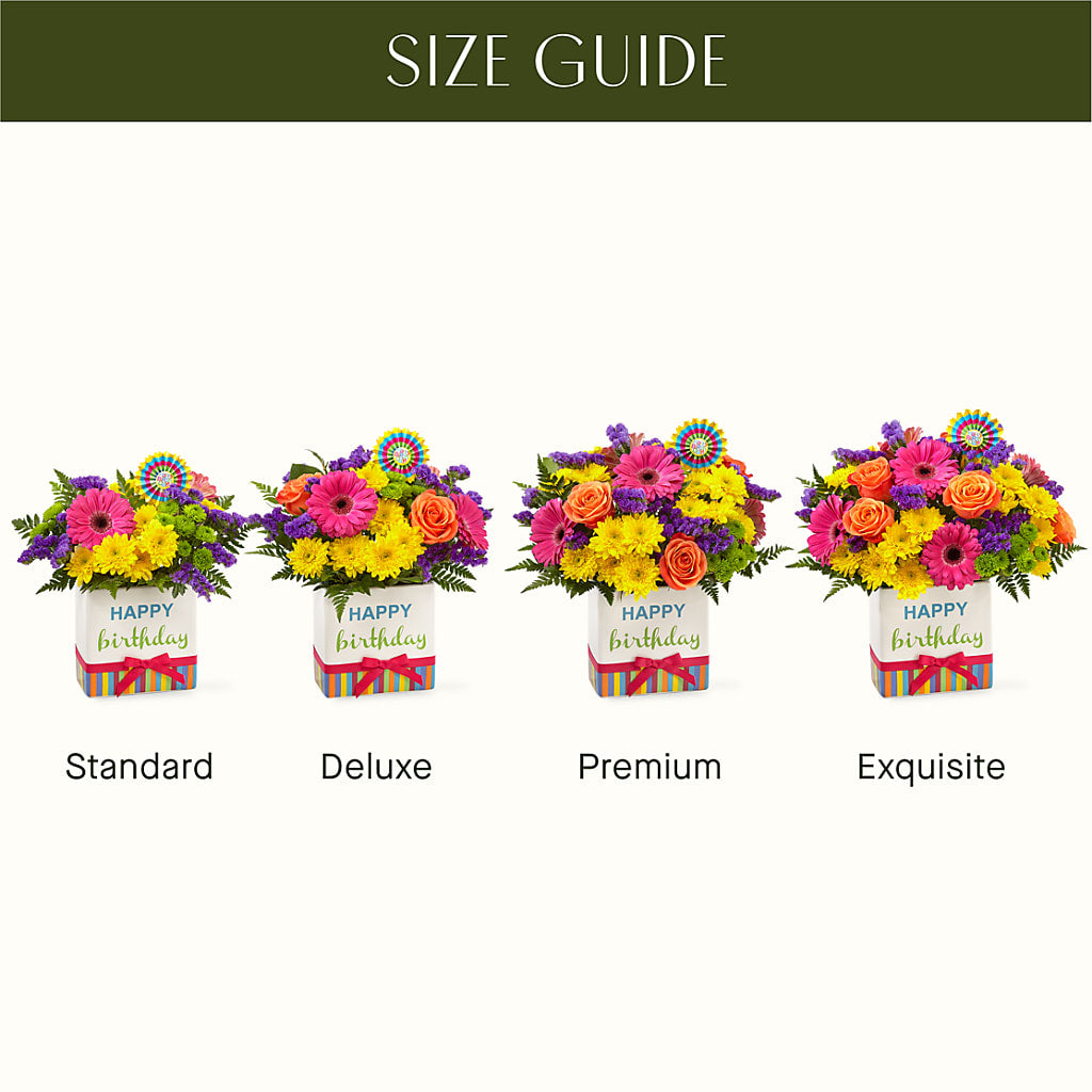 Birthday Brights Bouquet – ADAM & EVE FLOWERS & BALLOONS, Lafayette IN