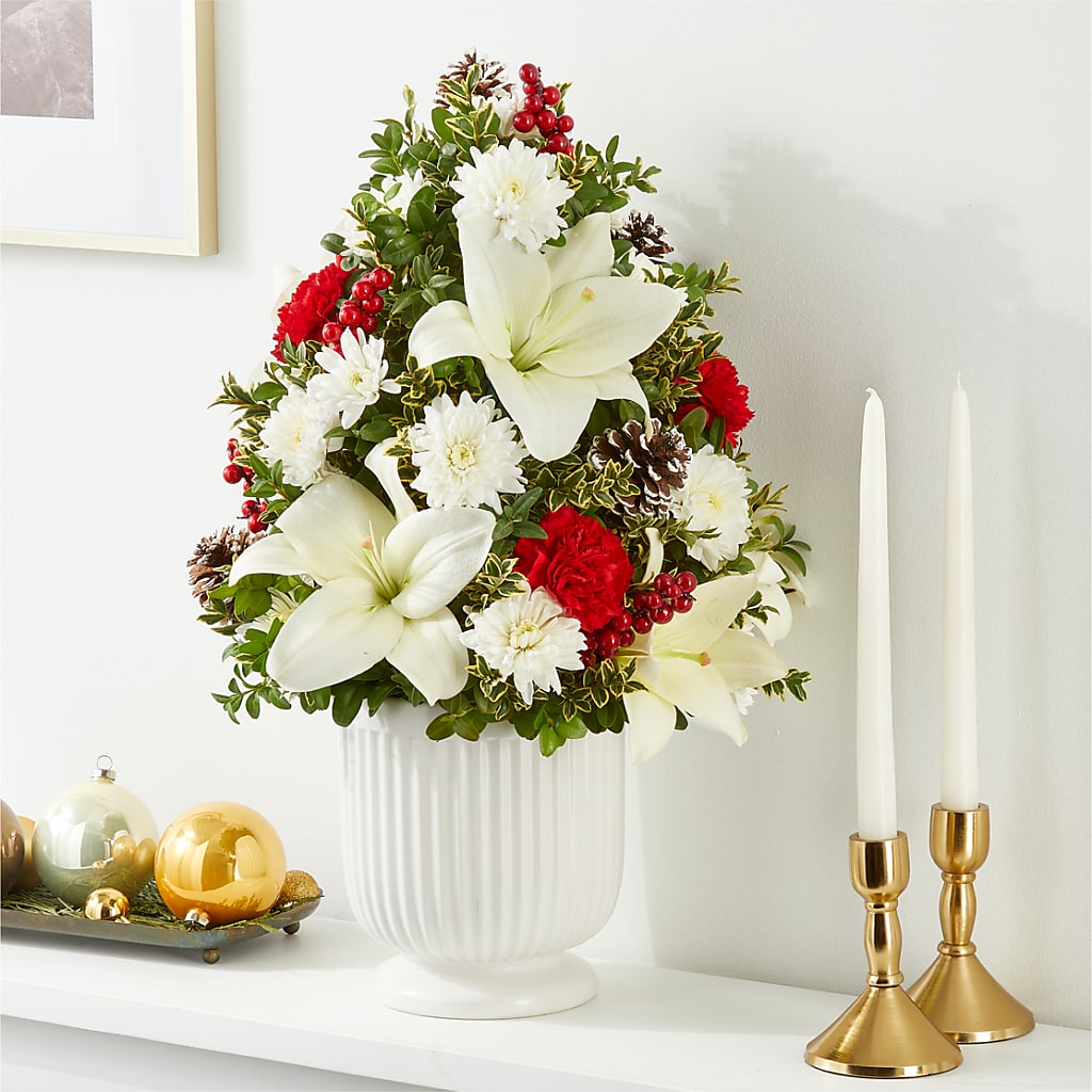 Festive Moments Tree – ADAM & EVE FLOWERS & BALLOONS, Lafayette IN