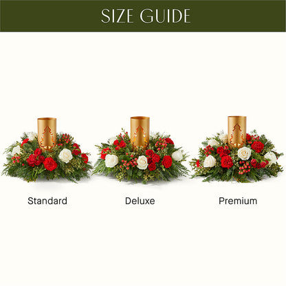 December Dreams Centerpiece – ADAM & EVE FLOWERS & BALLOONS, Lafayette IN