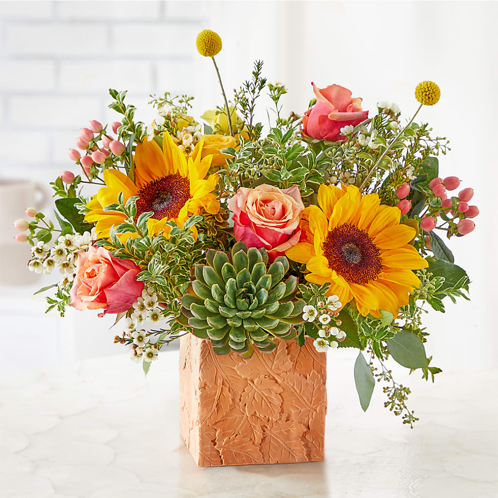 Sunflower Season Bouquet – ADAM & EVE FLOWERS & BALLOONS, Lafayette IN