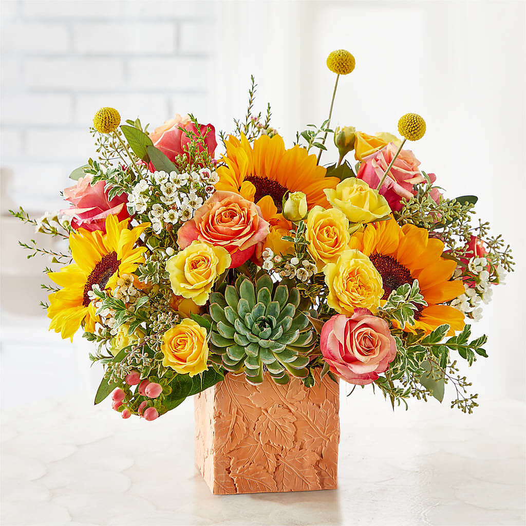 Sunflower Season Bouquet – ADAM & EVE FLOWERS & BALLOONS, Lafayette IN