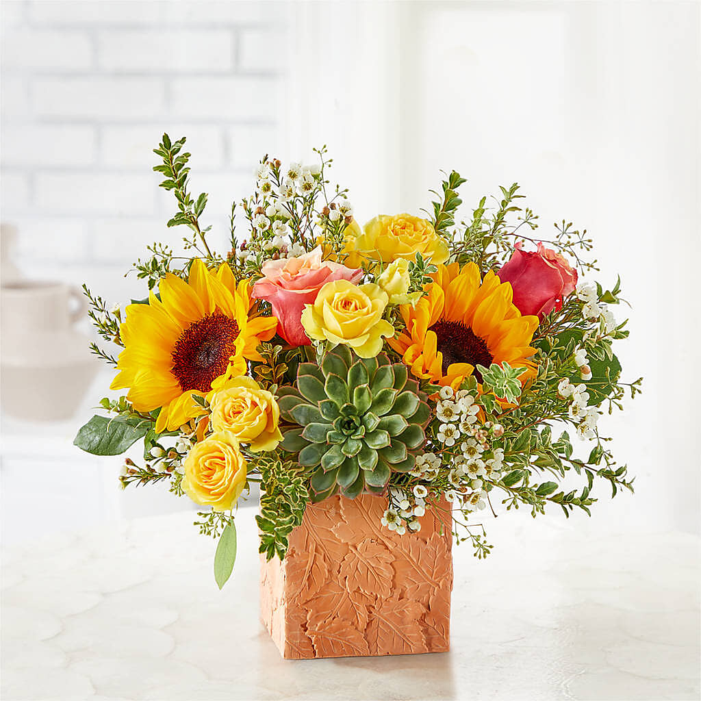 Sunflower Season Bouquet – ADAM & EVE FLOWERS & BALLOONS, Lafayette IN