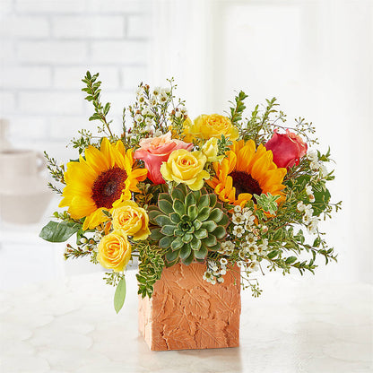 Sunflower Season Bouquet – ADAM & EVE FLOWERS & BALLOONS, Lafayette IN