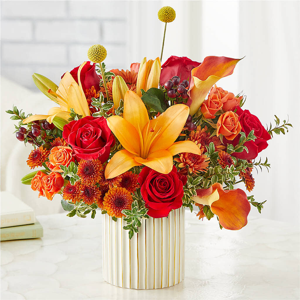 Scarlet Skies Bouquet – ADAM & EVE FLOWERS & BALLOONS, Lafayette IN