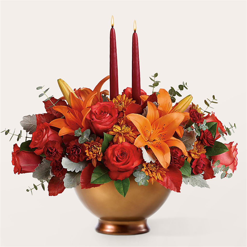 Fruits of Fall Centerpiece – ADAM & EVE FLOWERS & BALLOONS, Lafayette IN