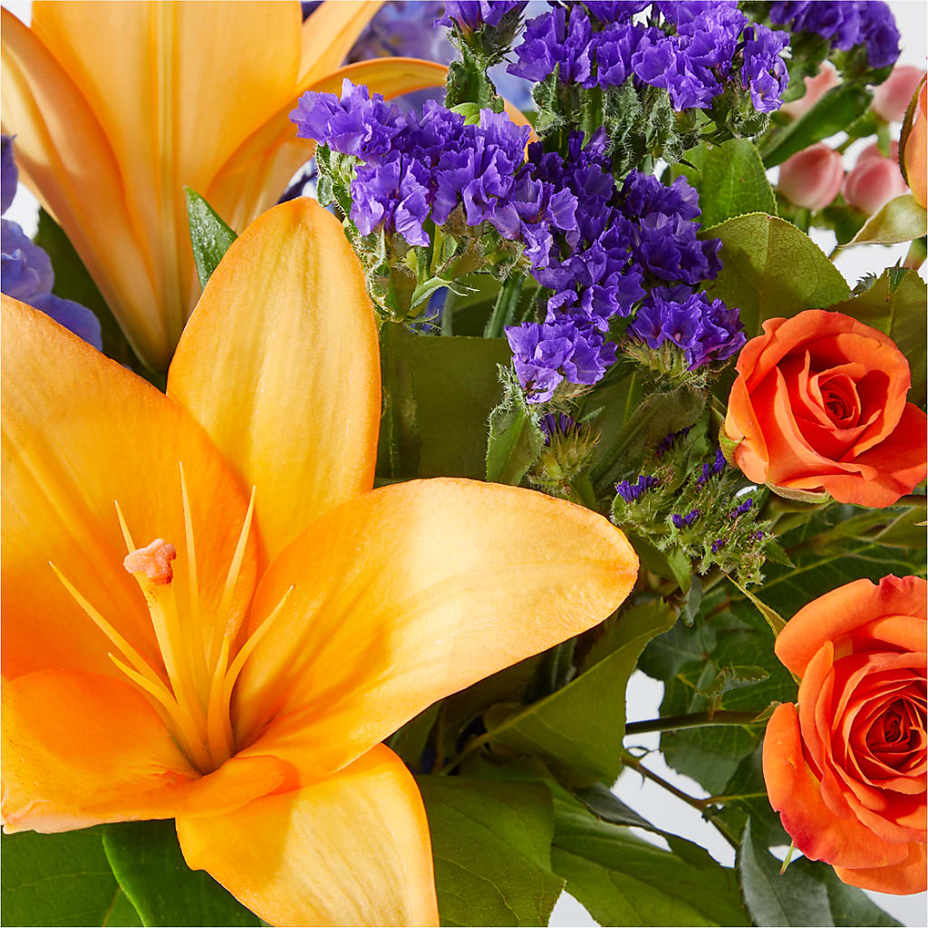 Radiant Citrus Bouquet – ADAM & EVE FLOWERS & BALLOONS, Lafayette IN