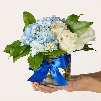 Sky Blue Delight Bouquet – ADAM & EVE FLOWERS & BALLOONS, Lafayette IN