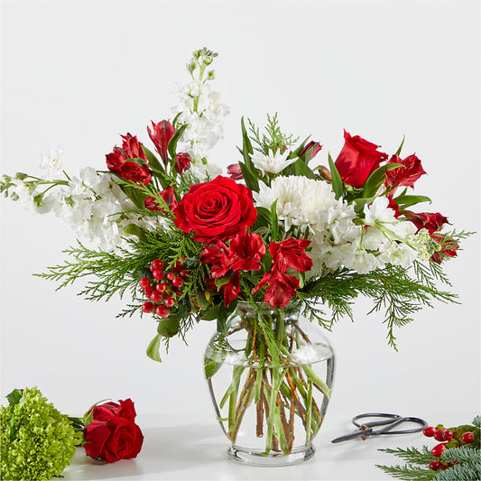 Merry Moment Bouquet – A Florist Original – ADAM & EVE FLOWERS & BALLOONS, Lafayette IN