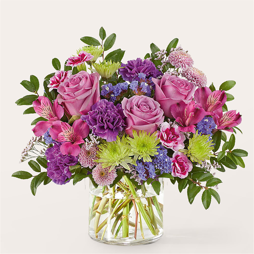 Glass Half Full Bouquet – ADAM & EVE FLOWERS & BALLOONS, Lafayette IN