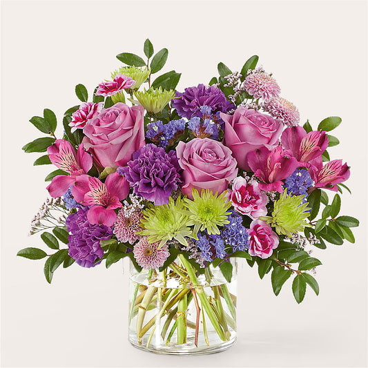 Glass Half Full Bouquet – ADAM & EVE FLOWERS & BALLOONS, Lafayette IN