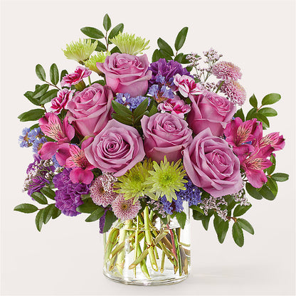 Glass Half Full Bouquet – ADAM & EVE FLOWERS & BALLOONS, Lafayette IN
