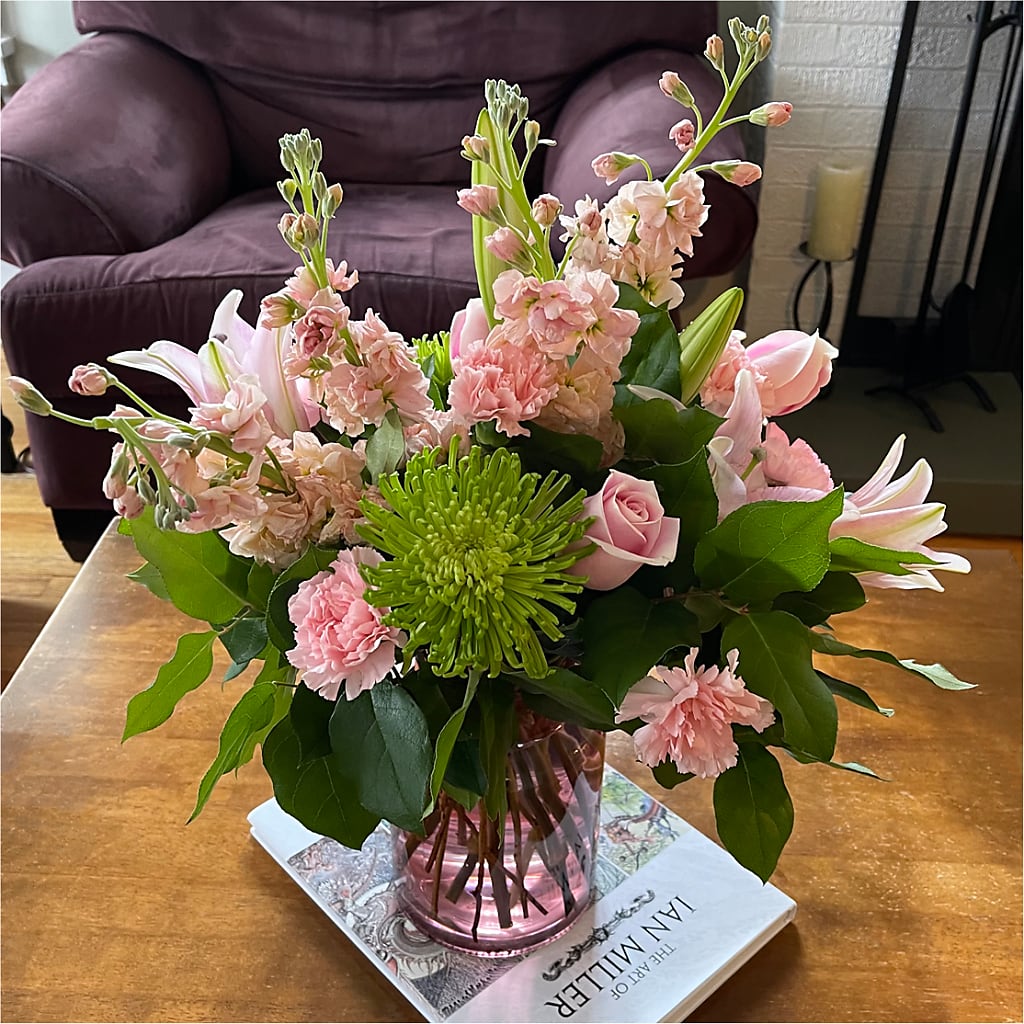 Pretty in Pink Bouquet – ADAM & EVE FLOWERS & BALLOONS, Lafayette IN