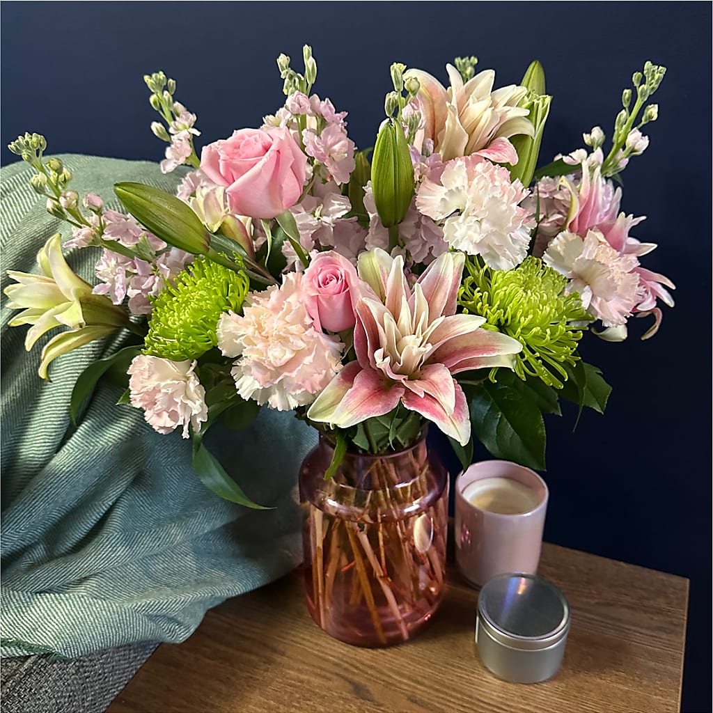 Pretty in Pink Bouquet – ADAM & EVE FLOWERS & BALLOONS, Lafayette IN