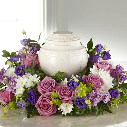 Blooming Sympathy Cremation Adornment – ADAM & EVE FLOWERS & BALLOONS, Lafayette IN