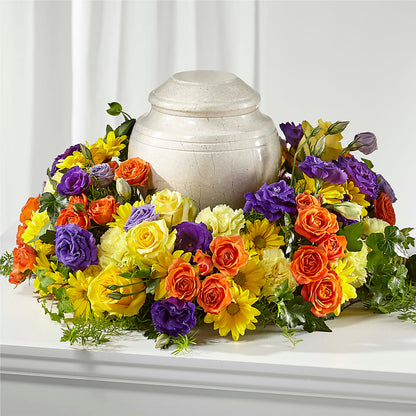 Blossoms of Remembrance Cremation Adornment – ADAM & EVE FLOWERS & BALLOONS, Lafayette IN