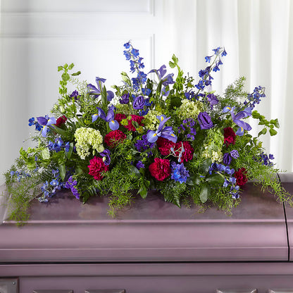 Always Treasured Casket Spray – ADAM & EVE FLOWERS & BALLOONS, Lafayette IN