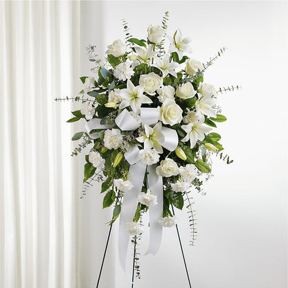 With Care Standing Spray – ADAM & EVE FLOWERS & BALLOONS, Lafayette IN