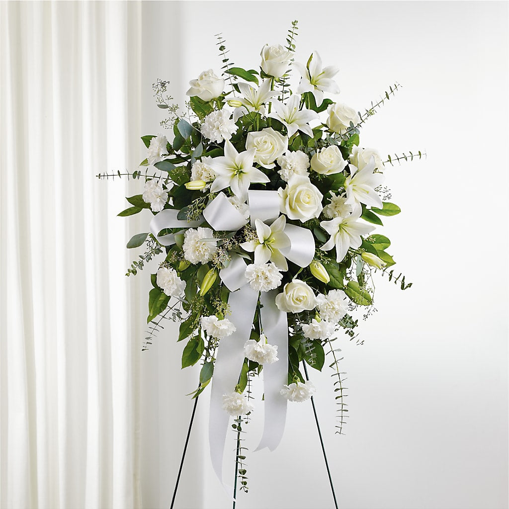 With Care Standing Spray – ADAM & EVE FLOWERS & BALLOONS, Lafayette IN