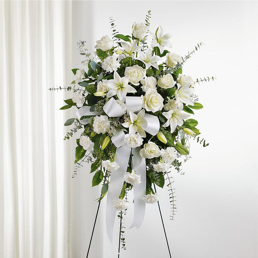 With Care Standing Spray – ADAM & EVE FLOWERS & BALLOONS, Lafayette IN