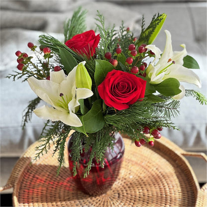 Evergreen Delight Bouquet – ADAM & EVE FLOWERS & BALLOONS, Lafayette IN