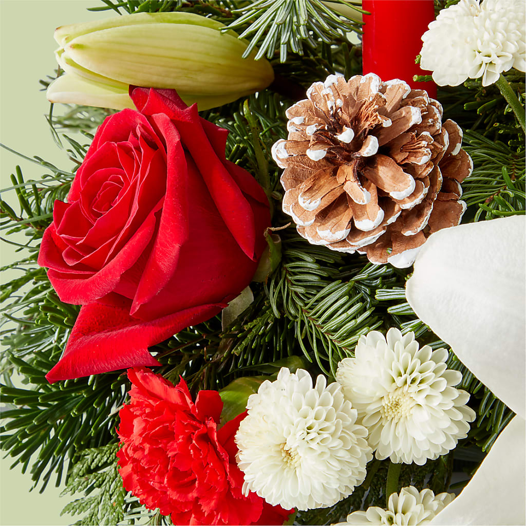 Seasonal Festivities Centerpiece – ADAM & EVE FLOWERS & BALLOONS, Lafayette IN